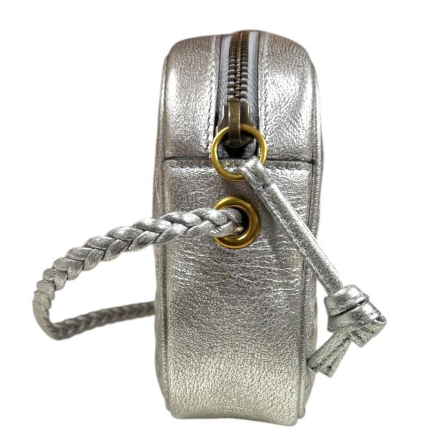 グッチ キルティング ミニショルダーバッグ GG マーモント ショルダーバッグ 536441 シルバー レディース GUCCI 中古 R&Kリサイクルキング_3