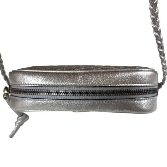 グッチ キルティング ミニショルダーバッグ GG マーモント ショルダーバッグ 536441 シルバー レディース GUCCI 中古 R&Kリサイクルキング_8