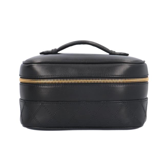 シャネル ピコローレ バニティバッグ ハンドバッグ レザー A01618 ブラック レディース CHANEL 中古 R&Kリサイクルキング