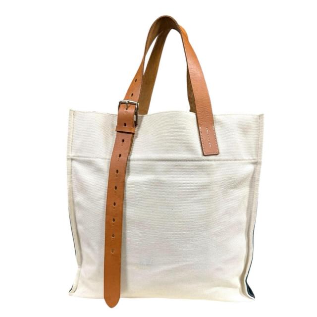 エルメス ショッピング トート エトリヴィエール ショルダーバッグ キャンバス ホワイト ユニセックス HERMES 中古 R&Kリサイクルキング_2