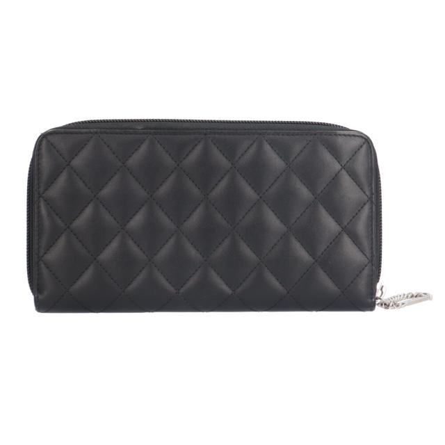 シャネル カンボン 長財布 レザー レディース CHANEL 中古 R&Kリサイクルキング_1