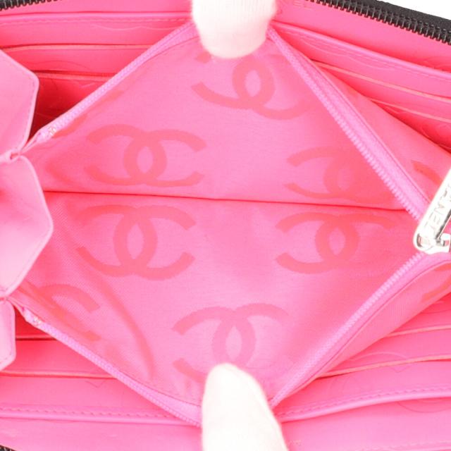 シャネル カンボン 長財布 レザー レディース CHANEL 中古 R&Kリサイクルキング_5