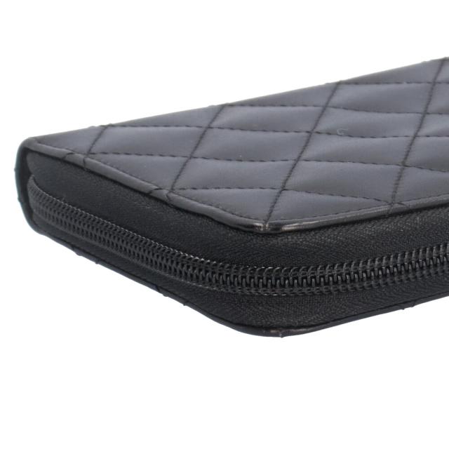 シャネル カンボン 長財布 レザー レディース CHANEL 中古 R&Kリサイクルキング_6