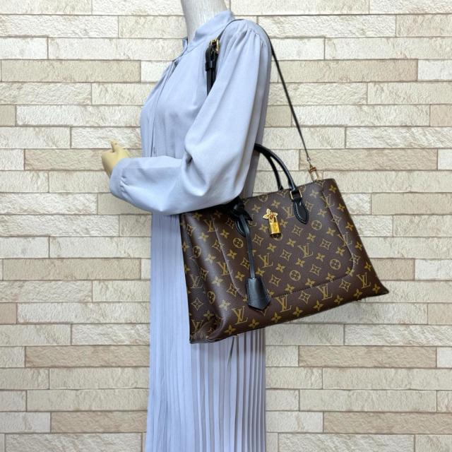 ルイヴィトン フラワートート モノグラム ショルダーバッグ モノグラムキャンバス M43550 ブラウン レディース LOUIS VUITTON  中古 R&amp;Kリサイクルキング_1