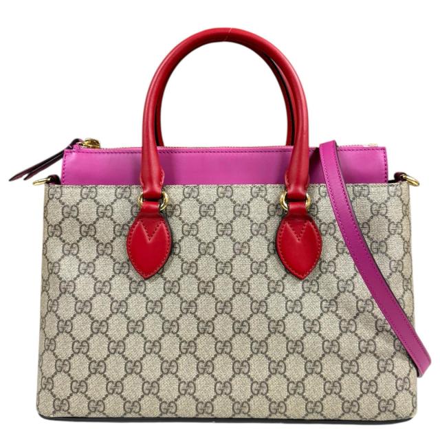 グッチ ＧＧスプリーム ショルダーバッグ GGスプリームキャンバス 409534 ベージュ レディース GUCCI 中古 R&Kリサイクルキング