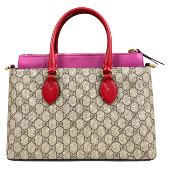 グッチ ＧＧスプリーム ショルダーバッグ GGスプリームキャンバス 409534 ベージュ レディース GUCCI 中古 R&Kリサイクルキング_2