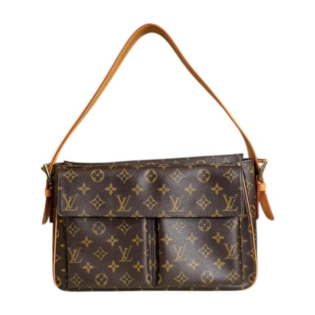 ルイヴィトン ヴィバシテGM モノグラム ショルダーバッグ モノグラムキャンバス M51163 ブラウン レディース LOUIS VUITTON 中古 R&Kリサイクルキング