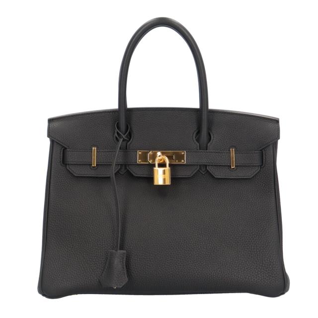 エルメス バーキン30 ハンドバッグ トゴ ブラック レディース HERMES  中古 R&amp;Kリサイクルキング