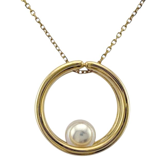 ミキモト ネックレス 18金 K18イエローゴールド パール レディース MIKIMOTO 中古 R&Kリサイクルキング 199,650円