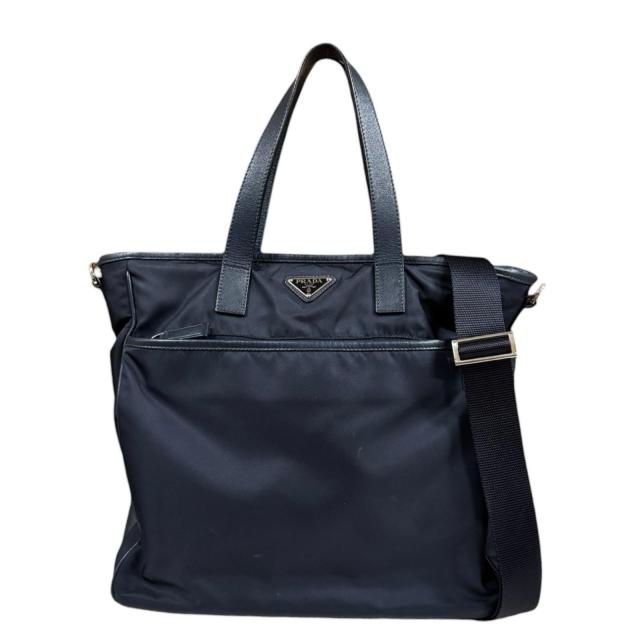 プラダ ショルダーバッグ ナイロン 2VG033 ネイビー メンズ PRADA 中古 R&Kリサイクルキング