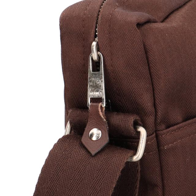 エルメス バンドリエールMM アカプルコ ショルダーバッグ トワルシェブロン ブラウン レディース HERMES 中古 R&Kリサイクルキング_10