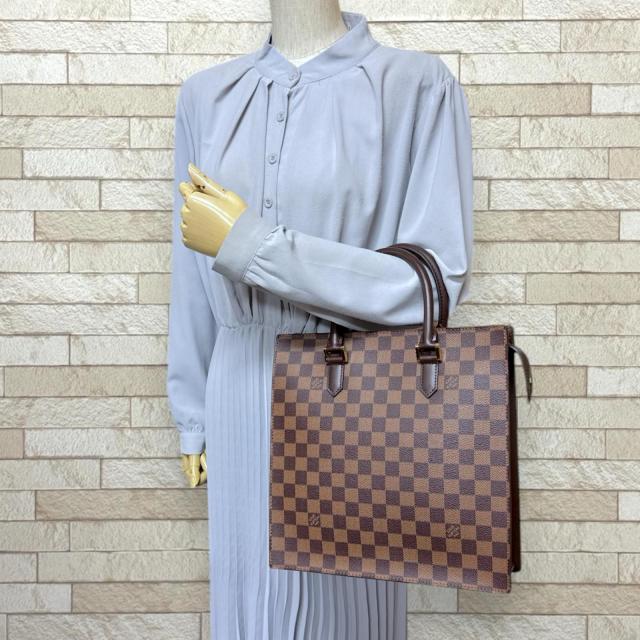 ルイヴィトン ヴェニスPM ダミエ トートバッグ ダミエキャンバス N51145 ブラウン レディース LOUIS VUITTON 中古 R&Kリサイクルキング_1