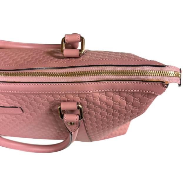 グッチ マイクログッチシマ ショルダーバッグ レザー 449655 ピンク レディース GUCCI 中古 R&Kリサイクルキング_11