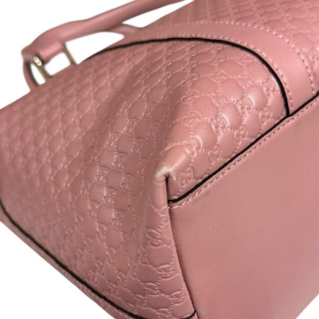 グッチ マイクログッチシマ ショルダーバッグ レザー 449655 ピンク レディース GUCCI 中古 R&Kリサイクルキング_15