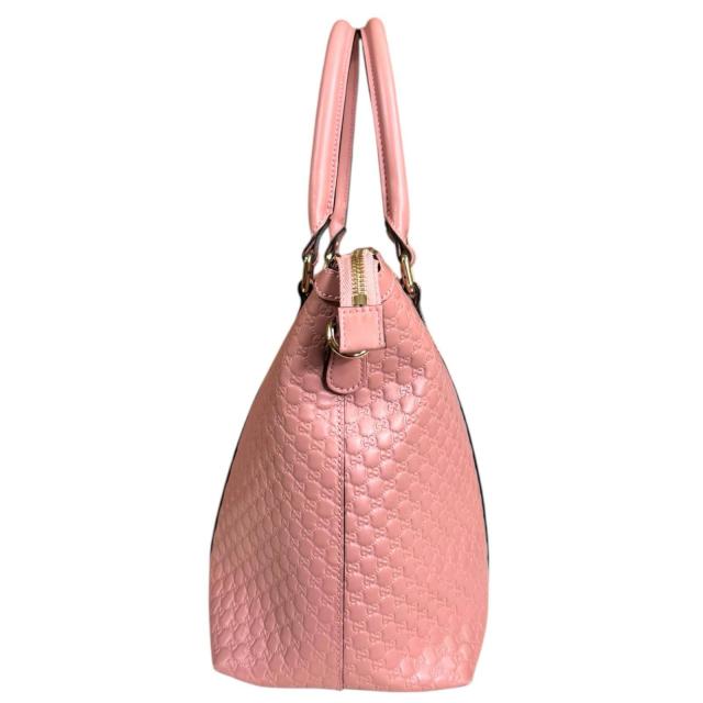 グッチ マイクログッチシマ ショルダーバッグ レザー 449655 ピンク レディース GUCCI 中古 R&Kリサイクルキング_4