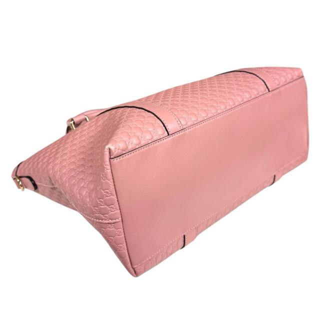 グッチ マイクログッチシマ ショルダーバッグ レザー 449655 ピンク レディース GUCCI 中古 R&Kリサイクルキング_5