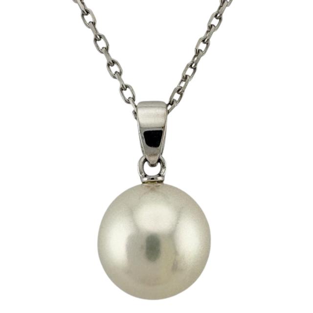 ミキモト ネックレス K14ホワイトゴールド パール レディース MIKIMOTO 中古 R&Kリサイクルキング