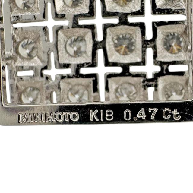 ミキモト ネックレス 18金 K18ホワイトゴールド ダイヤモンド レディース MIKIMOTO  中古 R&amp;Kリサイクルキング_4