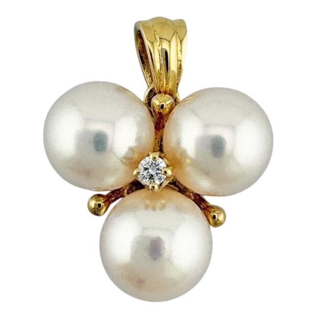ミキモト ペンダントトップ 18金 K18イエローゴールド アコヤパール レディース MIKIMOTO 中古 R&Kリサイクルキング