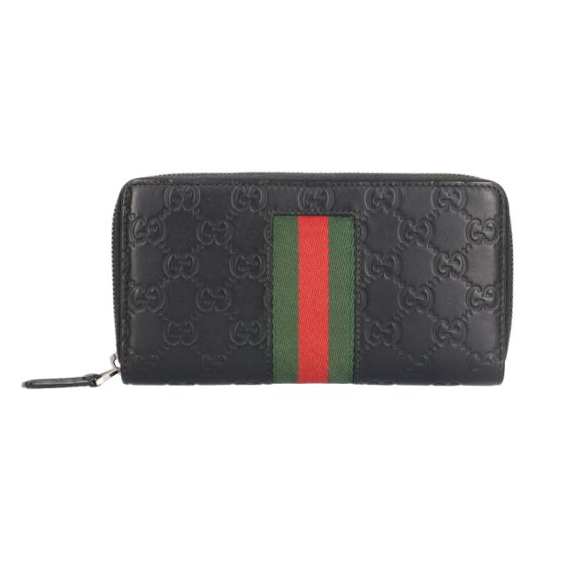 グッチ グッチシマ ウェブ 長財布 レザー 408831 ユニセックス GUCCI 中古 R&Kリサイクルキング