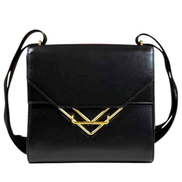 ボッテガヴェネタ ザ クリップ ショルダーバッグ ショルダーバッグ レザー 652391 ブラック レディース BOTTEGAVENETA 中古 R&Kリサイクルキング