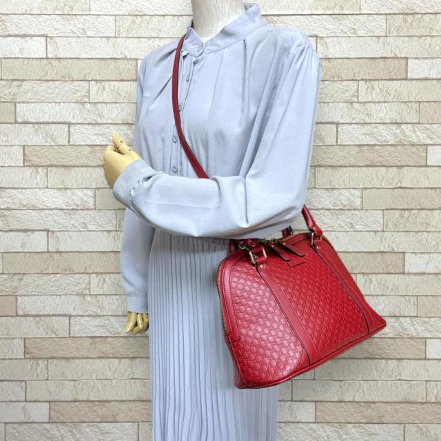 グッチ マイクログッチシマ ショルダーバッグ レザー 449663 レッド レディース GUCCI  中古 楽天市場】マイクログッチ 449663の通販