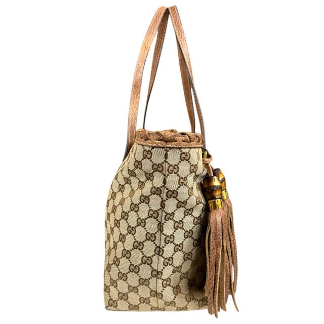 グッチ トートバッグ GGキャンバス 218780 ブラウン レディース GUCCI 中古 R&Kリサイクルキング_3