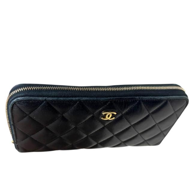 シャネル マトラッセ 長財布 ラムスキン A50097  レディース CHANEL  中古 R&Kリサイクルキング
