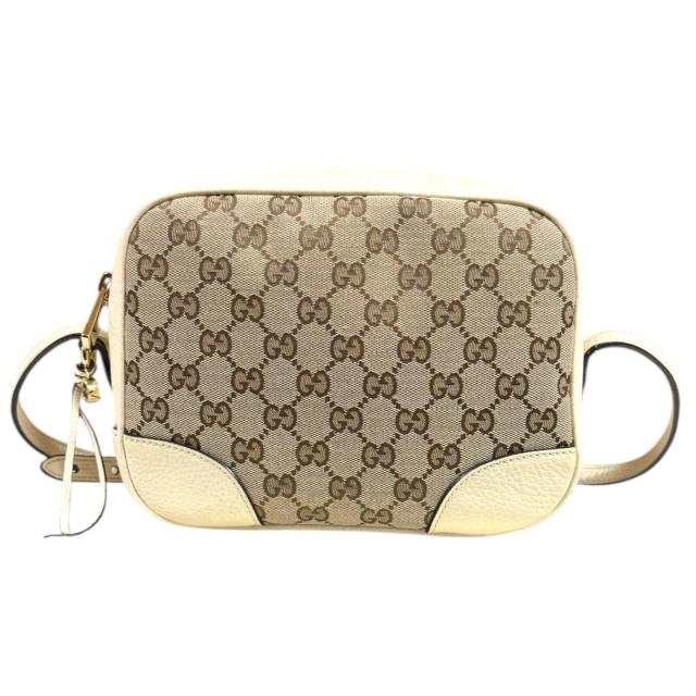 グッチ GGキャンバス ショルダーバッグ GGキャンバス 449413 ベージュ レディース GUCCI 中古 R&Kリサイクルキング