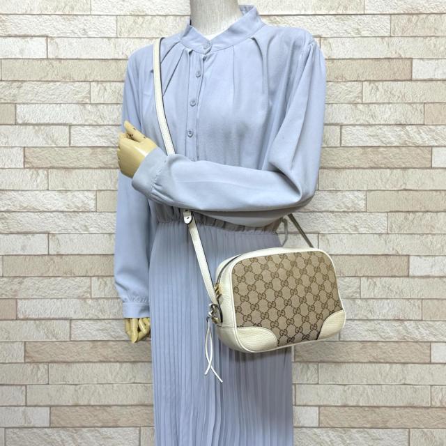 グッチ GGキャンバス ショルダーバッグ GGキャンバス 449413 ベージュ レディース GUCCI 中古 R&Kリサイクルキング_1