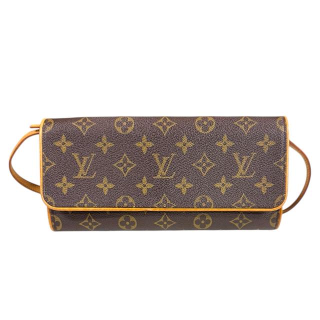 ルイヴィトン ポシェットツインGM モノグラム ショルダーバッグ モノグラムキャンバス M51852 ブラウン レディース LOUIS VUITTON 中古 R&Kリサイクルキング