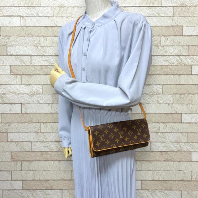 ルイヴィトン ポシェットツインGM モノグラム ショルダーバッグ モノグラムキャンバス M51852 ブラウン レディース LOUIS VUITTON 中古 R&Kリサイクルキング_1