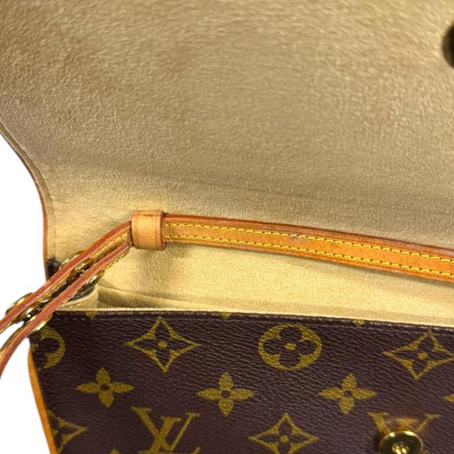 ルイヴィトン ポシェットツインGM モノグラム ショルダーバッグ モノグラムキャンバス M51852 ブラウン レディース LOUIS VUITTON 中古 R&Kリサイクルキング_8