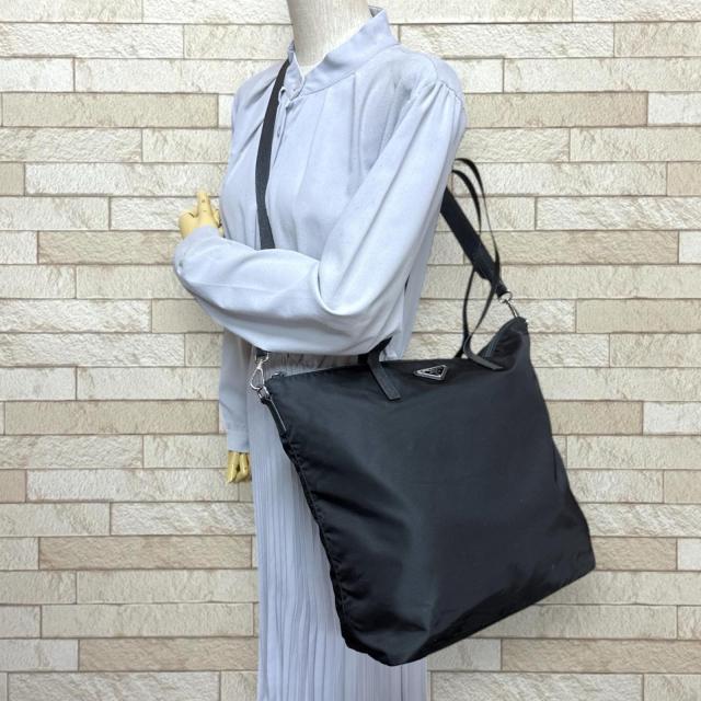 プラダ ショルダーバッグ ナイロン 1BG189 ブラック メンズ PRADA 中古 R&Kリサイクルキング_1