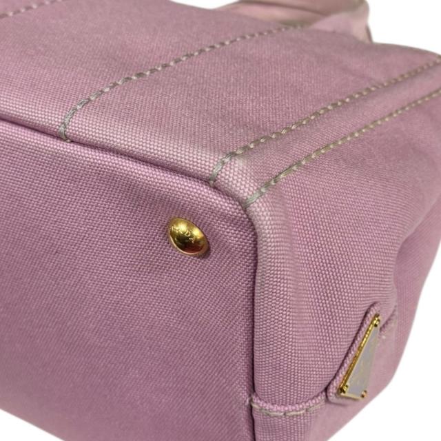 プラダ カナパトートSS ショルダーバッグ キャンバス 1BG439 ピンク レディース PRADA 中古 R&Kリサイクルキング_10