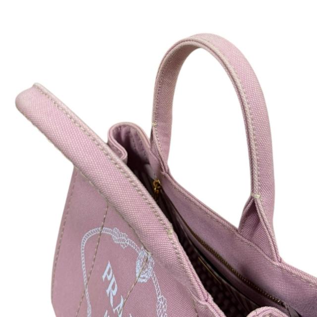 プラダ カナパトートSS ショルダーバッグ キャンバス 1BG439 ピンク レディース PRADA 中古 R&Kリサイクルキング_11