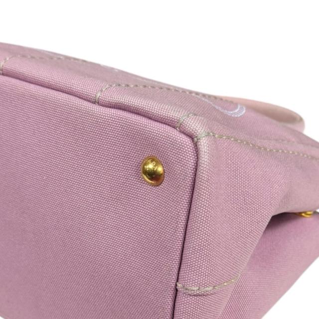 プラダ カナパトートSS ショルダーバッグ キャンバス 1BG439 ピンク レディース PRADA 中古 R&Kリサイクルキング_8