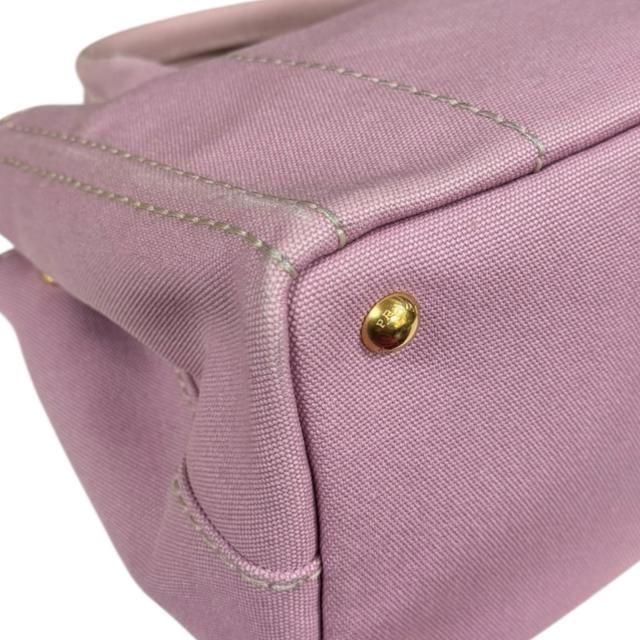 プラダ カナパトートSS ショルダーバッグ キャンバス 1BG439 ピンク レディース PRADA 中古 R&Kリサイクルキング_9