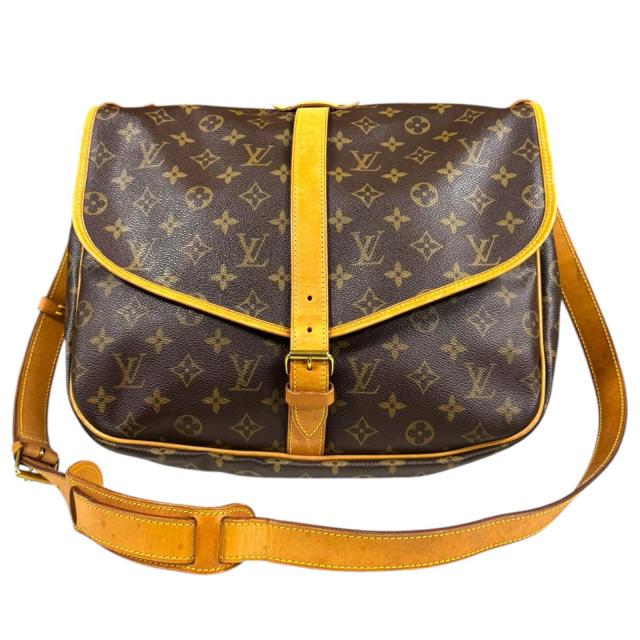 ルイヴィトン ソミュール35 モノグラム ショルダーバッグ モノグラムキャンバス M42254 ブラウン レディース LOUIS VUITTON 中古 R&Kリサイクルキング