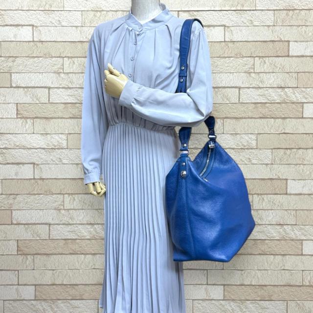 グッチ アイコンビット トートバッグ ショルダーバッグ レザー 232950 ブルー レディース GUCCI 中古 R&Kリサイクルキング_1