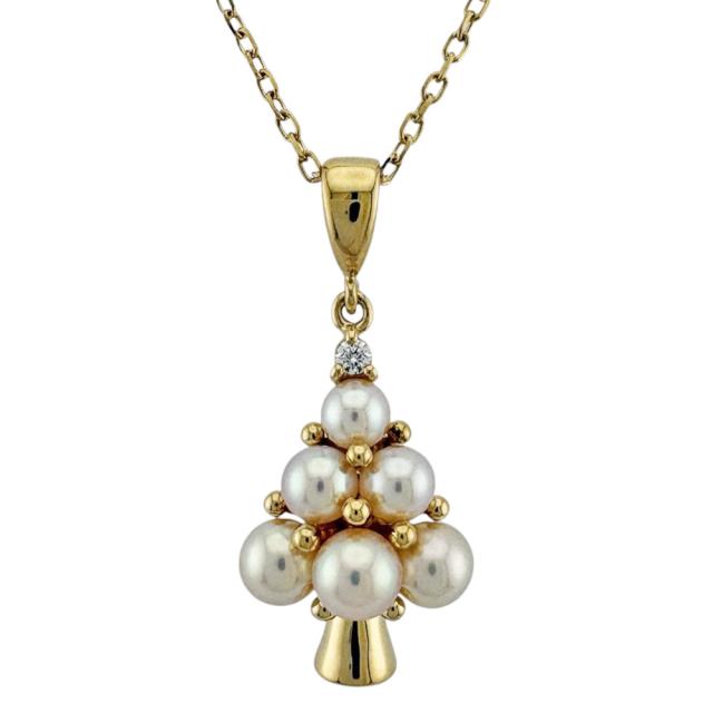 ミキモト ネックレス 18金 K18イエローゴールド パール レディース MIKIMOTO  中古 R&amp;Kリサイクルキング