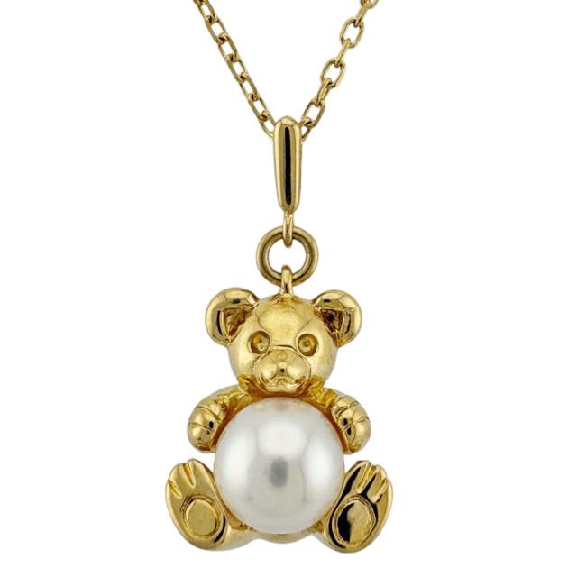 ミキモト ネックレス 18金 K18イエローゴールド パール レディース MIKIMOTO  中古 R&amp;Kリサイクルキング