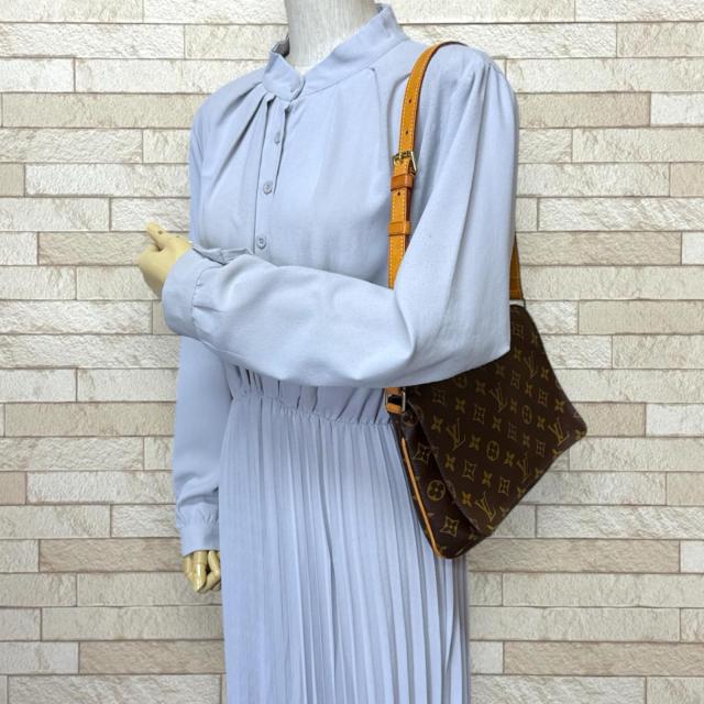 ルイヴィトン ミュゼットタンゴ ショート モノグラム ショルダーバッグ モノグラムキャンバス M51257 ブラウン レディース LOUIS VUITTON 中古 R&Kリサイクルキング_1