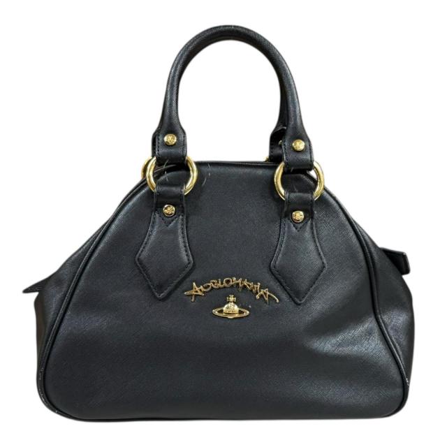 ヴィヴィアンウエストウッド ディビーナ ハンドバッグ レザー 7063V ブラック レディース Vivienne Westwood 中古 R&Kリサイクルキング