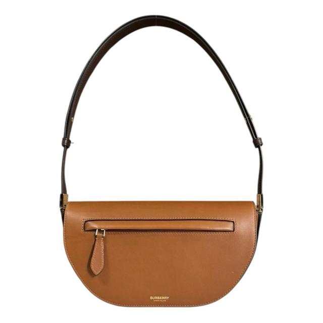 バーバリー オリンピア ショルダーバッグ レザー ブラウン レディース BURBERRY 中古 R&Kリサイクルキング