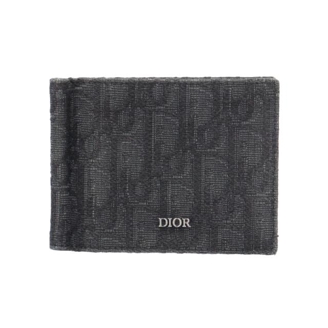 ディオール マネークリップ付きウォレット オブリーク 二つ折り財布 2ESBH069 メンズ Dior  中古 R&amp;Kリサイクルキング