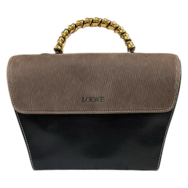 ロエベ ベラスケス ハンドバッグ レザー ブラック レディース LOEWE  中古 R&amp;Kリサイクルキング