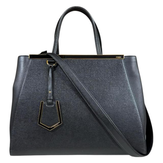 フェンディ トゥージュール ショルダーバッグ レザー ８BH250 ブラック レディース FENDI 中古 R&Kリサイクルキング