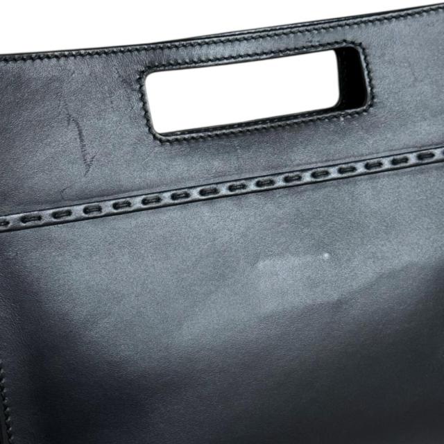 フェンディ ショッパー スモール ショルダーバッグ なめし革 7VA547 黒いこと メンズ FENDI  中古 R&amp;K再利用第一人者