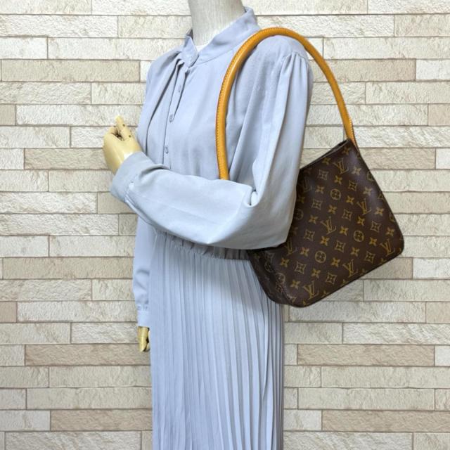 ルイヴィトン ルーピングMM モノグラム ショルダーバッグ モノグラムキャンバス M51146 ブラウン レディース LOUIS VUITTON 中古 R&Kリサイクルキング_1